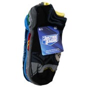 Wholesale - 6pk JUSTICE LEAGUE HONOR NS SOCKS SIZE 6-8, UPC: 193159193461